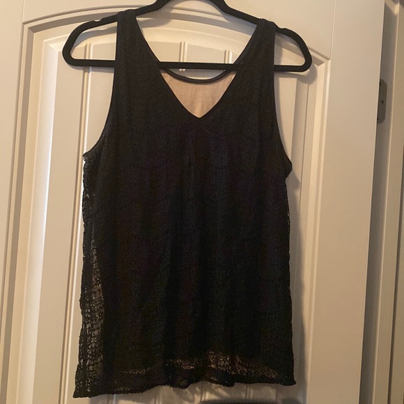 Beautiful sequin detailed lacy tank top from Ann Taylor, L - Picture 3 of 5
